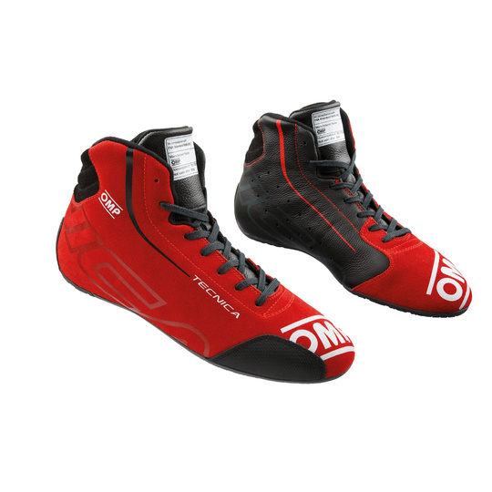 Botines OMP TECNICA my2025 negro/rojo (FIA)