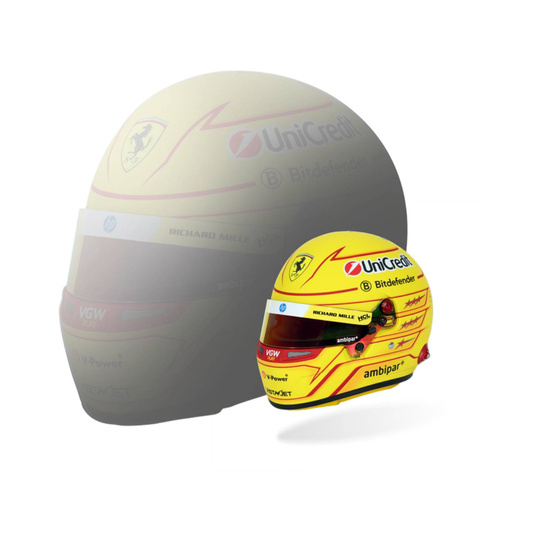 Casco de Lewis Hamilton de la Scuderia Ferrari 2025, escala 1:2