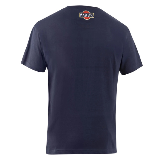 Camiseta de hombre Sparco Martini Racing Top Stripes azul marino