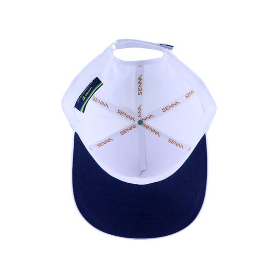 Gorra de béisbol Leisure Ayrton Senna F1 2025 blanco