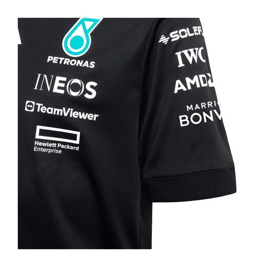 Camiseta niño Team Mercedes AMG F1 2025 negro