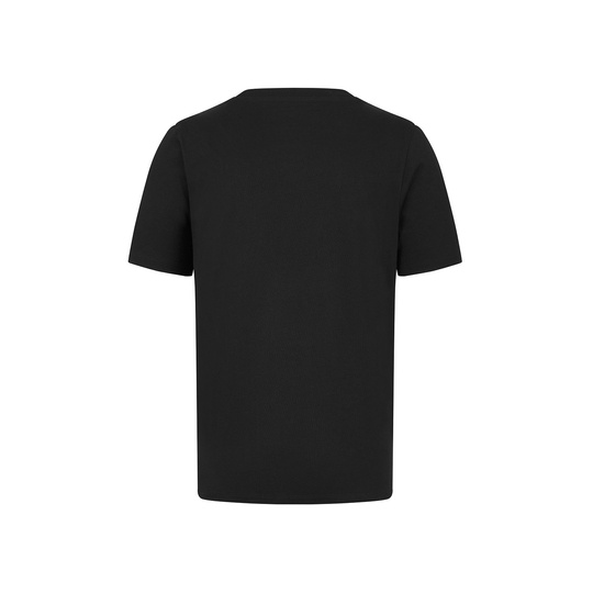 2024 Mercedes AMG F1 Camiseta negra con logo grande para hombre