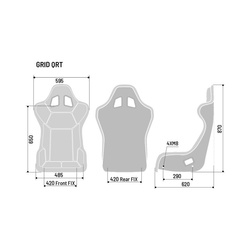 Asiento de coche Sparco GRID Q SKY MY20 (homologación FIA)