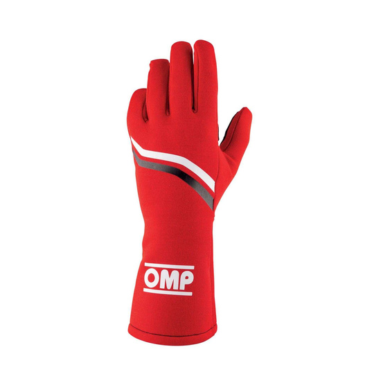 Guantes de carreras OMP DIJON MY25 rojo (homologación FIA)