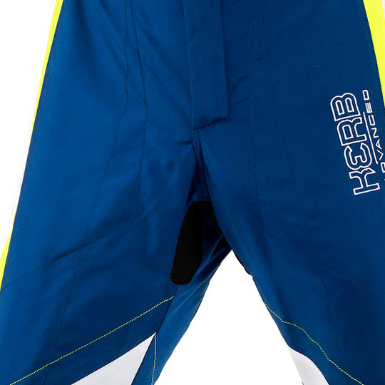 Traje de carreras Sparco KERB azul-amarillo (FIA)