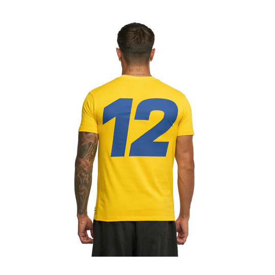 Camiseta Hashtag Ayrton Senna F1 2025 amarillo