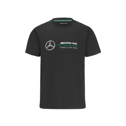 Camiseta de nino Logo negra Mercedes AMG F1 