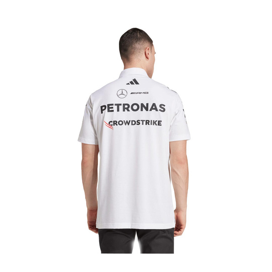 Polo hombre Team Mercedes AMG F1 2025 blanco