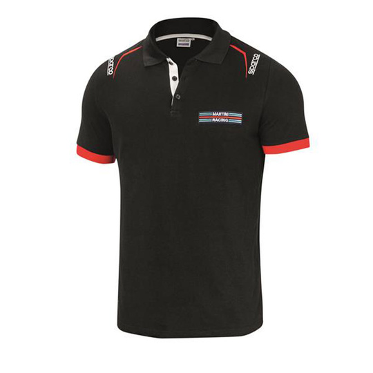  Polo de hombre Sparco Martini Logo negro
