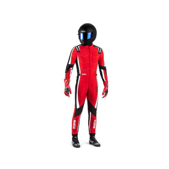 Traje de carreras de niños Sparco KERB rojo (FIA)