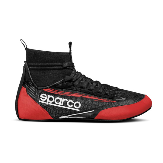 Botas de carreras Sparco SUPERLEGGERA MY23 negro-rojo (FIA)
