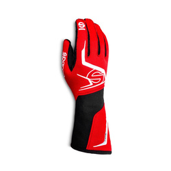 Guantes de carreras Sparco TIDE MY20 rojo (homologación FIA)