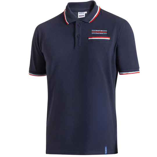 Polo de hombre Sparco Martini Pocket azul marino 