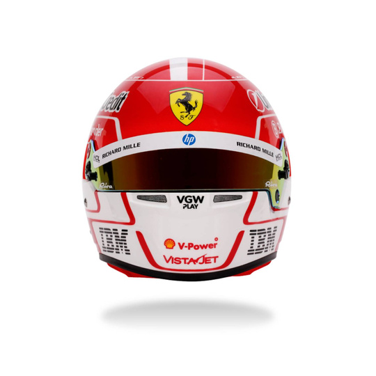 Casco de Charles Leclerc de la Scuderia Ferrari 2025, escala 1:2