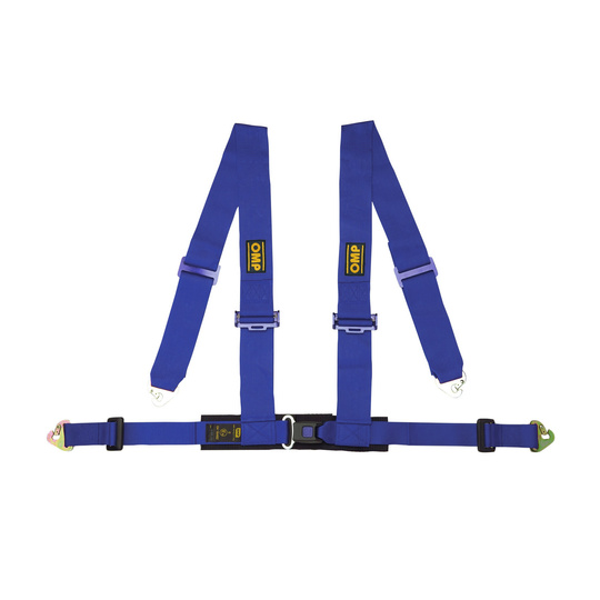 Cinturones de seguridad OMP Racing de 4 puntos ECE, DA508, azul
