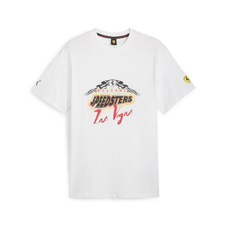 Camiseta de hombre Las Vegas GP Scuderia Ferrari F1 blanco