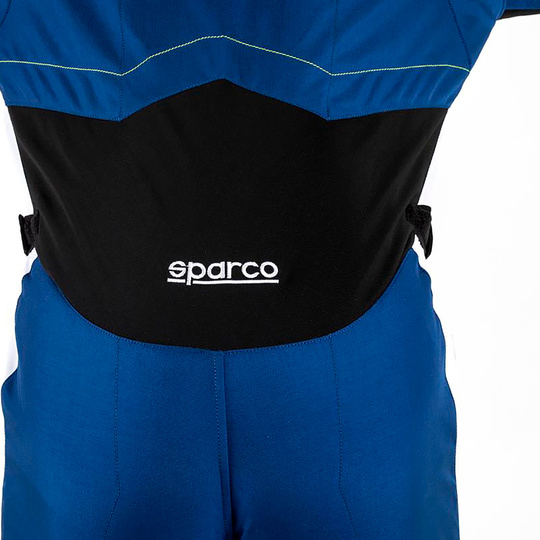 Traje de carreras Sparco KERB azul-amarillo (FIA)