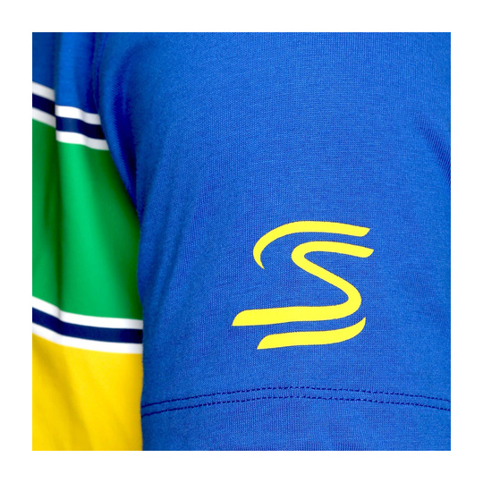 Camiseta Hashtag Ayrton Senna F1 2025 azul