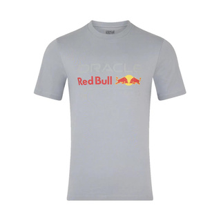 Camiseta para hombre Front Logo Red Bull Racing 2025 gris