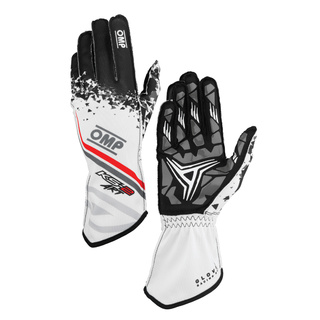 Guantes de karting OMP KS-2 ART my2025 blanco