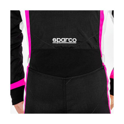 Traje de carreras de mujer de carreras Sparco KERB MY20 negro-amarillo (CIK-FIA)