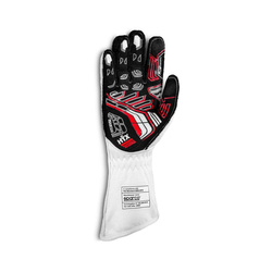 Guantes de carreras Sparco ARROW MY20 blanco/gris (homologación FIA)