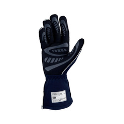 Guantes de carreras OMP FIRST-EVO MY20 azul marino (homologación FIA)