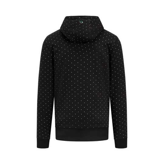 Sudadera con capucha para hombre Polka Dot Black Mercedes AMG F1 