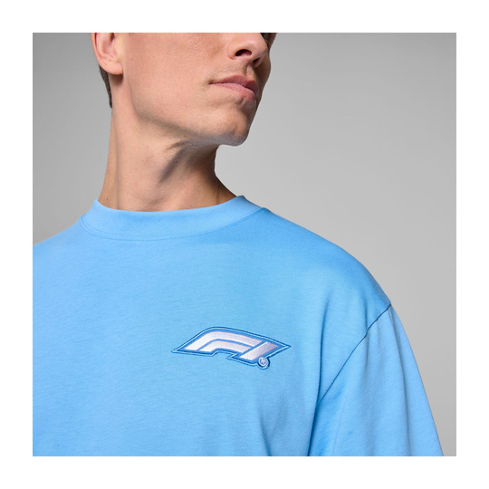 Camiseta Hombre Heritage Logo azul Formula 1 2025