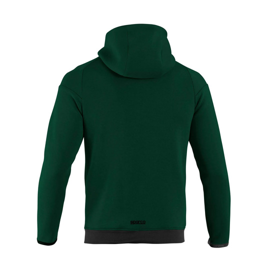 Sudadera con capucha de hombre Sparco Full Zip MY25 verde