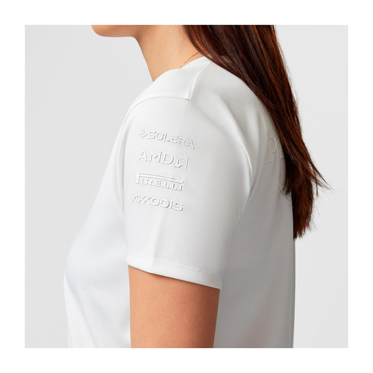 Camiseta de mujer Stealth Team Mercedes AMG F1 blanco