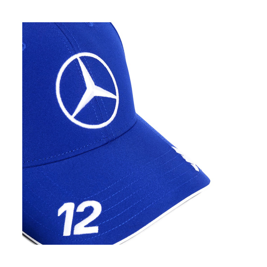 Gorra de béisbol para hombre Kimi Antonelli Mercedes AMG F1 2025 azul