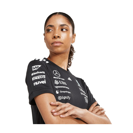 Camiseta para mujer Team Mercedes AMG F1 2025 negro