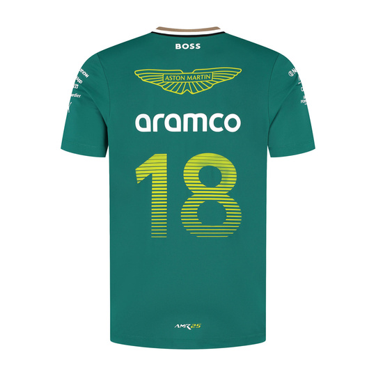 Camiseta Lance Stroll Team Aston Martin F1 2025 para hombre