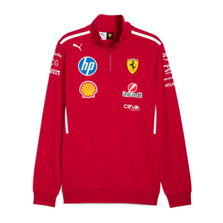 Sudadera con cremallera 1/4 Zip de hombre Team Ferrari F1 2025