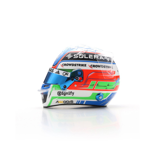 Casco de Kimi Antonelli de la Mercedes AMG Petronas 2025, escala 1:5
