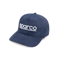 Gorra de beisbol Sparco SUEDE azul marino