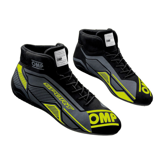 Botas de carreras OMP SPORT MY22 negro-amarillo (FIA)