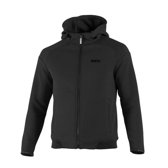 Sudadera con capucha de hombre Sparco Full Zip MY25 negro