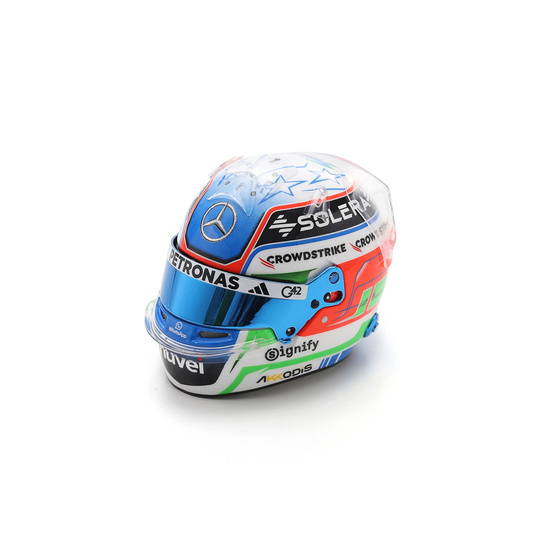 Casco de Kimi Antonelli de la Mercedes AMG Petronas 2025, escala 1:5