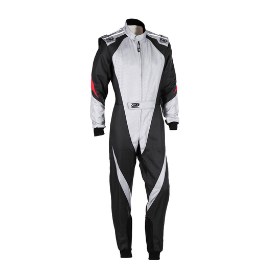 Mono de karting para niños OMP KS-3X 8877-2022 negro-gris
