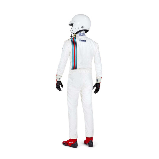 Traje de carreras Sparco VINTAGE blanco (homologación FIA)