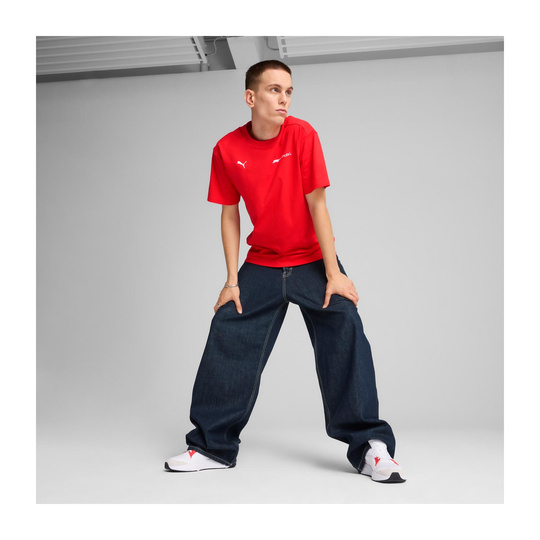 Camiseta Hombre Essential Relaxed Logo roja Formula 1 2025