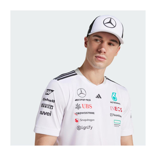 Gorra de béisbol Star Trucker Mercedes AMG F1 2025 blanco