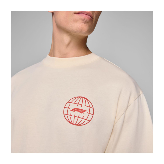 Camiseta Hombre Camo Graphic Beige Formula 1 2025