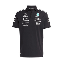 Polo hombre Team Mercedes AMG F1 2025 negro