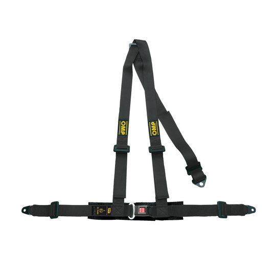 Cinturones de seguridad OMP Road de 3 puntos ECE, DA504, negro