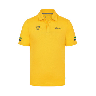 Polo hombre rayas amarillo Ayrton Senna F1 2024