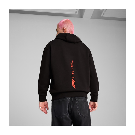 Sudadera hombre Essential Relaxed Logo negra Formula 1 2025