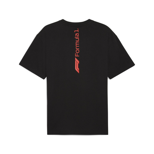 Camiseta Hombre Essential Relaxed Logo negra Formula 1 2025